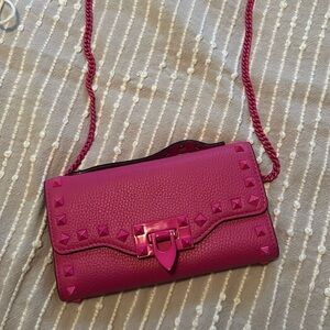 Valentino garavani pink shoulder/crossbody bag